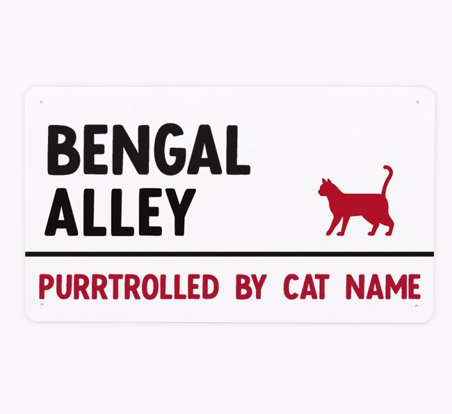 {breedCommonName} Alley: Personalised Metal Sign